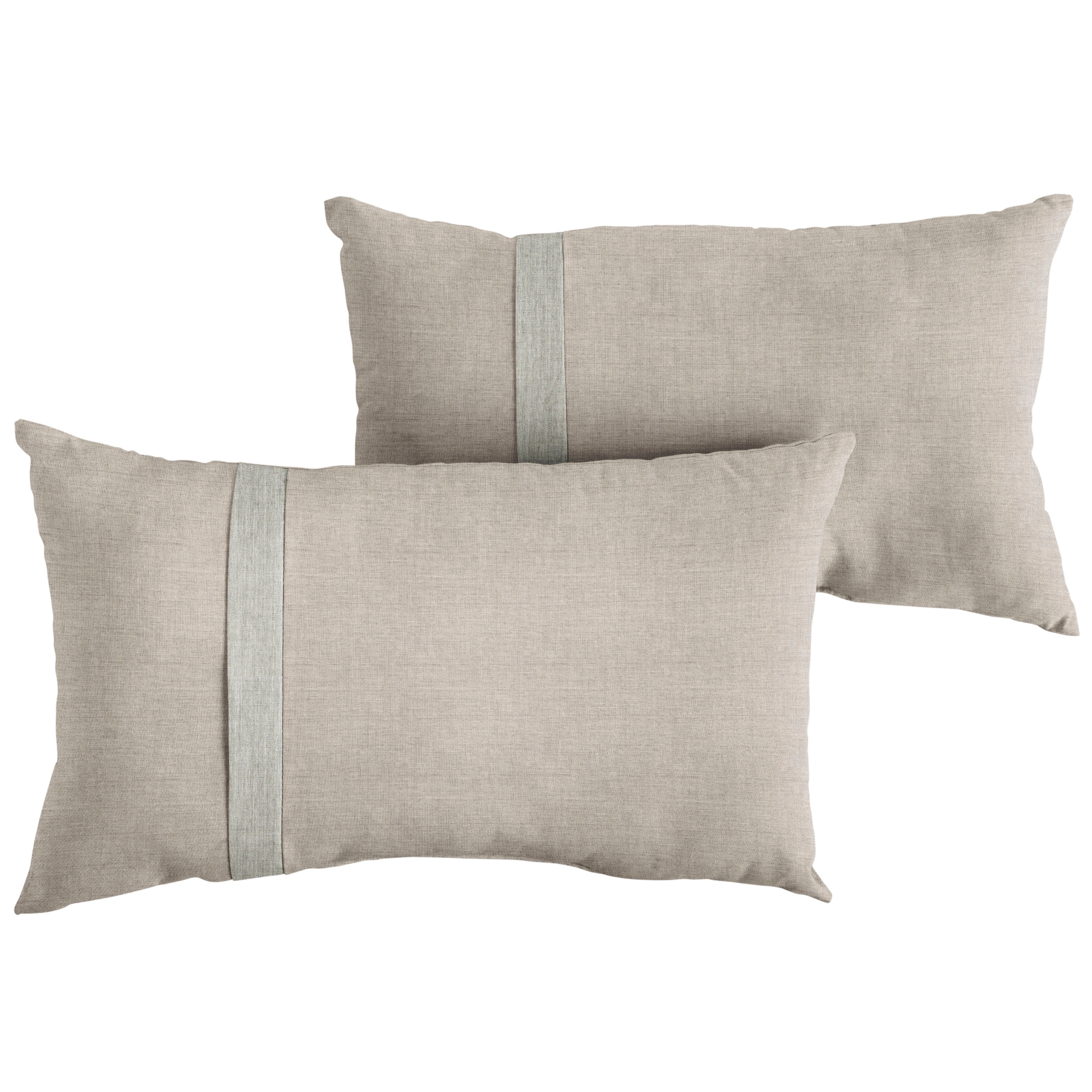 Sorra Home Sunbrella Outdoor Single Large Flange Pillow Set of 2