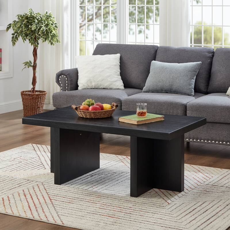 Roundhill Furniture Mchome 3-Piece Coffee Table Set, Coffee Table and Two End Tables