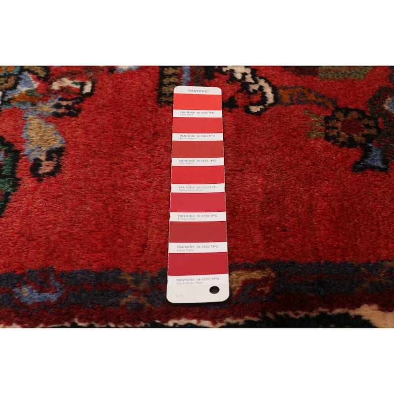 ECARPETGALLERY Hand-knotted Andelz Red Wool Rug - 3'0 x 9'2