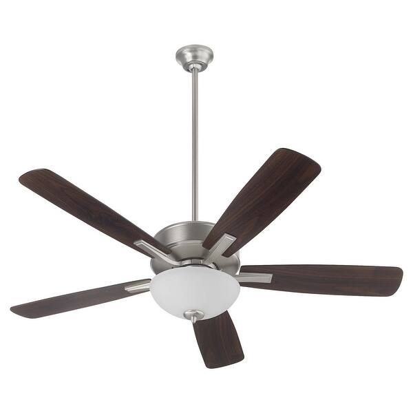 slide 2 of 8, Quorum International 4525-21 Ovation 52" 5 Blade Indoor Ceiling Fan Satin Nickel