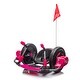preview thumbnail 38 of 46, 12V Kids Ride On Electric Toy,2Wd,16'' Exaggerated Wheel,Dual Handle Control For 360 Degree Flexible Steering And Rotation,Solid