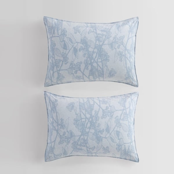 Calvin Klein Bayberry Cotton Blue Comforter Set - King