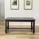 preview thumbnail 6 of 28, Roundhill Furniture Leviton Antique Black Finished Wood 7-piece Dining Set