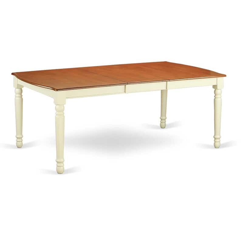 Dining Table Set - Rubber Wood Kitchen Table with 8 Chairs - Modern Design