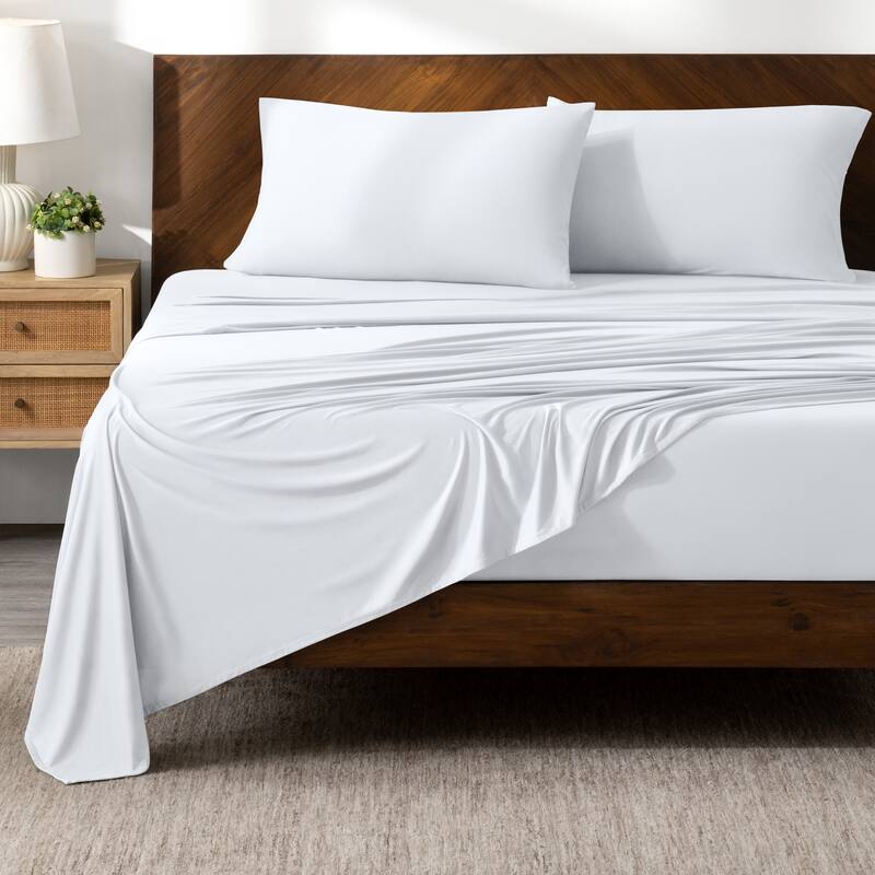 Bare Home Microfiber Stretch Knit Sheet Set