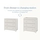 preview thumbnail 6 of 35, Child Craft Harmony 3-drawer Dresser with Dressing Kit