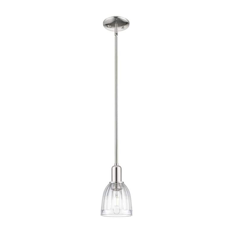 Innovations Lighting Endless Possibilities Arcadia - Brookfield - 1 Light 6" Stem Hung Mini Pendant - Clear/Polished Nickel