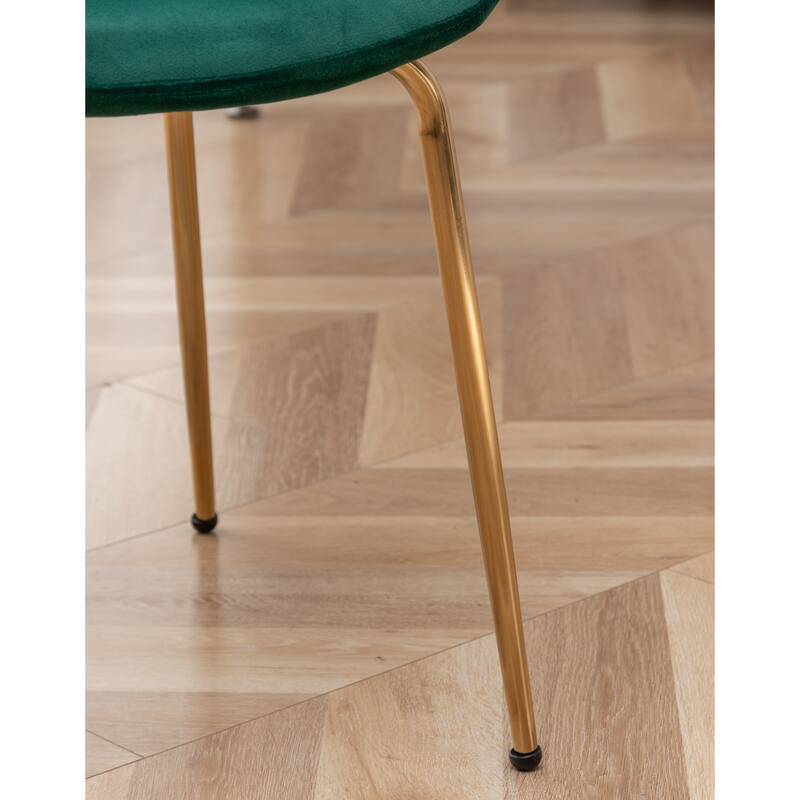 Modern 5-Piece Dining Table and Chair Sets Small Apartment Dining Table and Chair Sets with 4 Velvet Chairs and Metal Chair Legs