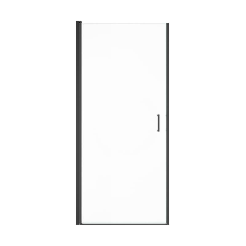 GDFStudio - Modern America Design Semi-Frameless Circular Pivot Shower Door with 1/4" SGCC Tempered Glass & Magnetic Soft-close