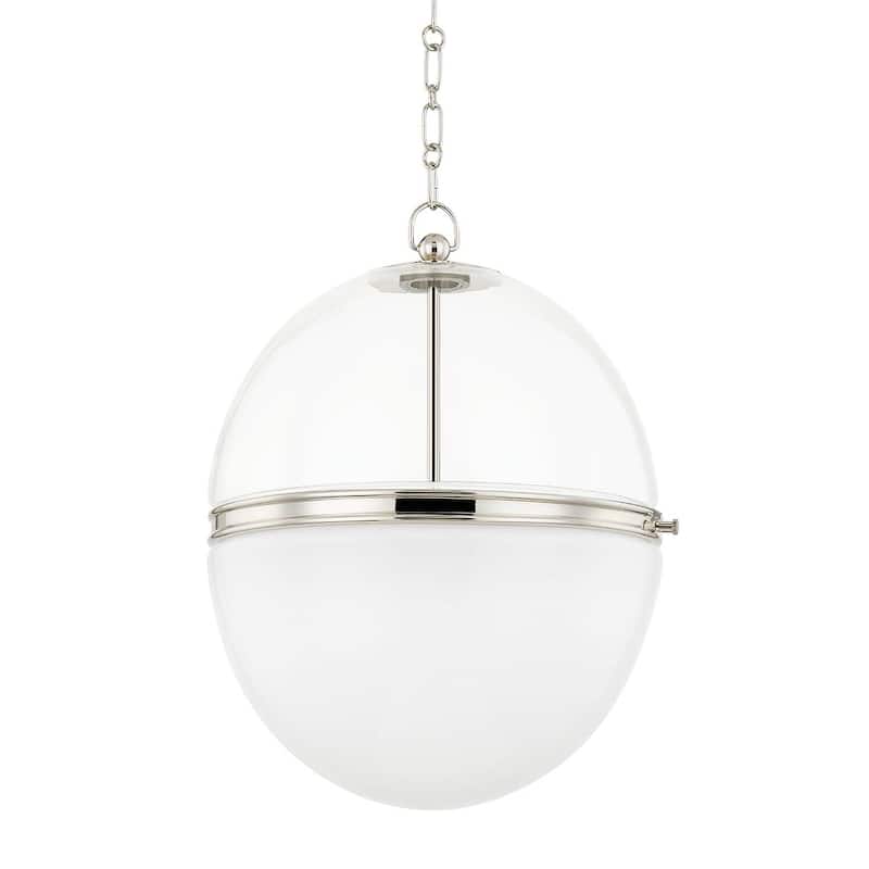 Hudson Valley Lighting 3821 Donnell 18" Wide Globe Pendant - Polished Nickel
