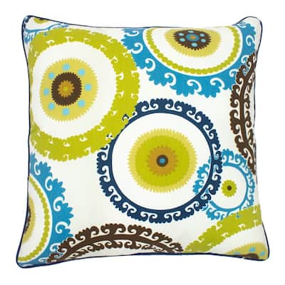 Jiti Outdoor Waterproof Medallion Patterned Rectangle Square Throw Pillows Cushions for Pool Patio Chair 20 x 20