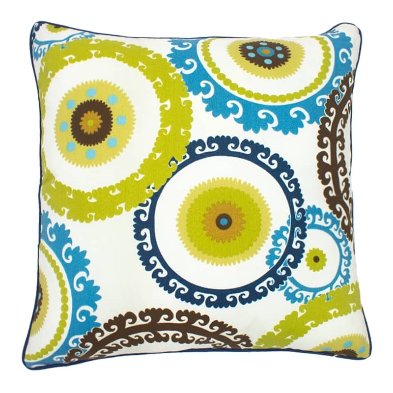 Jiti Outdoor Waterproof Medallion Patterned Rectangle Square Throw Pillows Cushions for Pool Patio Chair 20 x 20