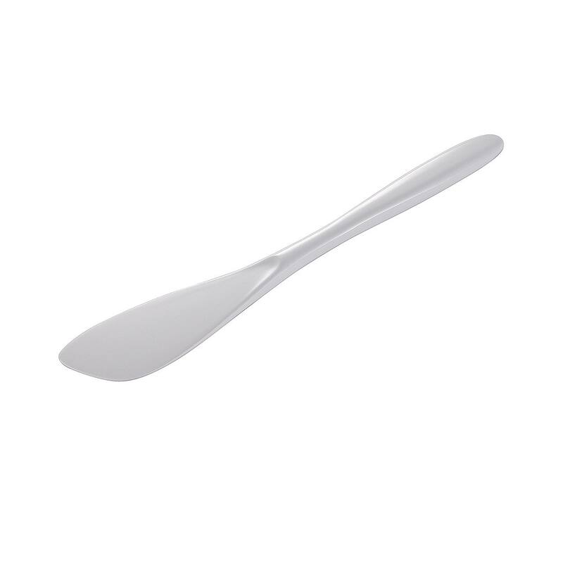 Hutzler 7.75 Inch Melamine Mini Spreader, Great for Spreading Condiments, Frosting Cakes or Cupcakes, Set of 2, White