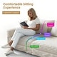 preview thumbnail 18 of 19, 102.4 " Modern Comfy Upholstered Plush Corduroy 4-Seat Sofa with Soft Pillows