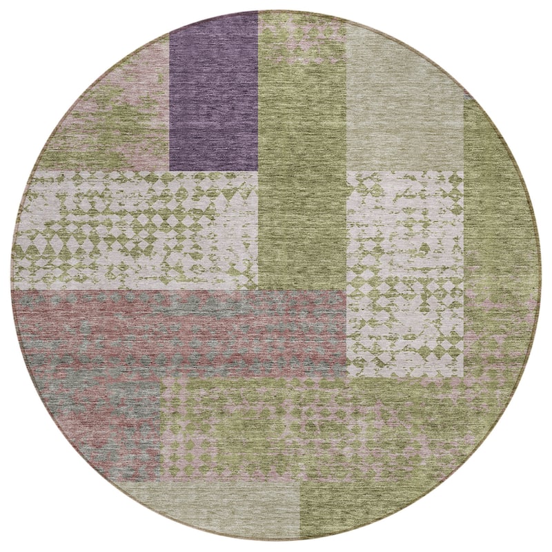 HomeRoots Geometric Transitional Rectangle Outdoor Rug