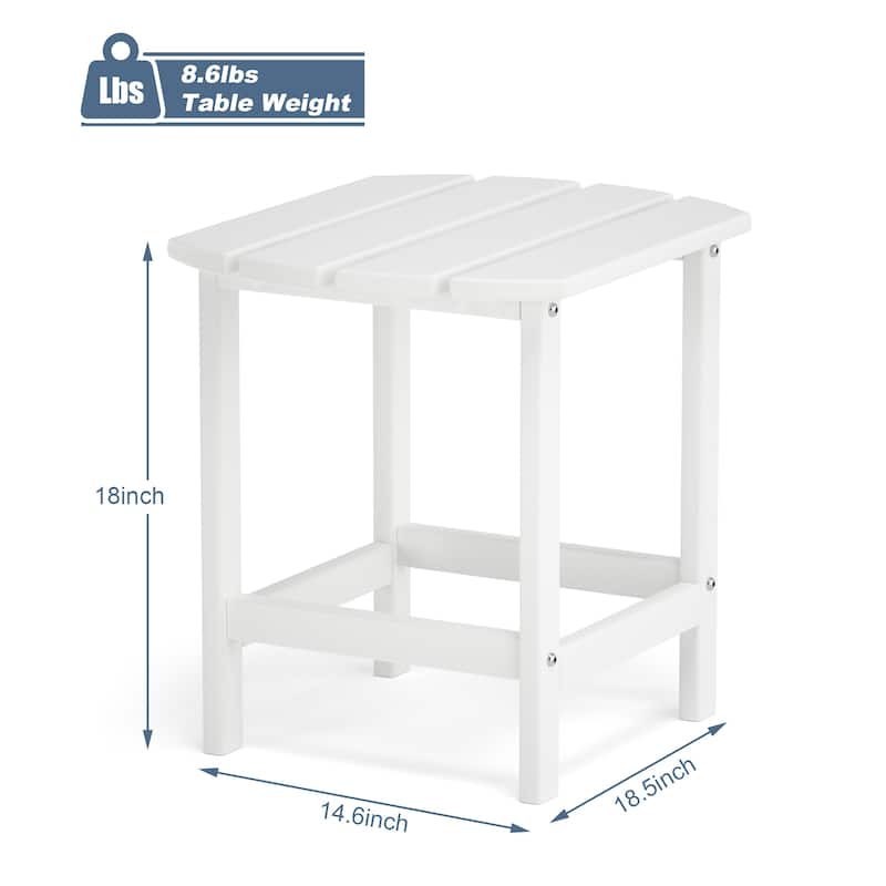 Outdoor Indoor HDPE-Natural Appearance and Durable End Table - 8' x 10'