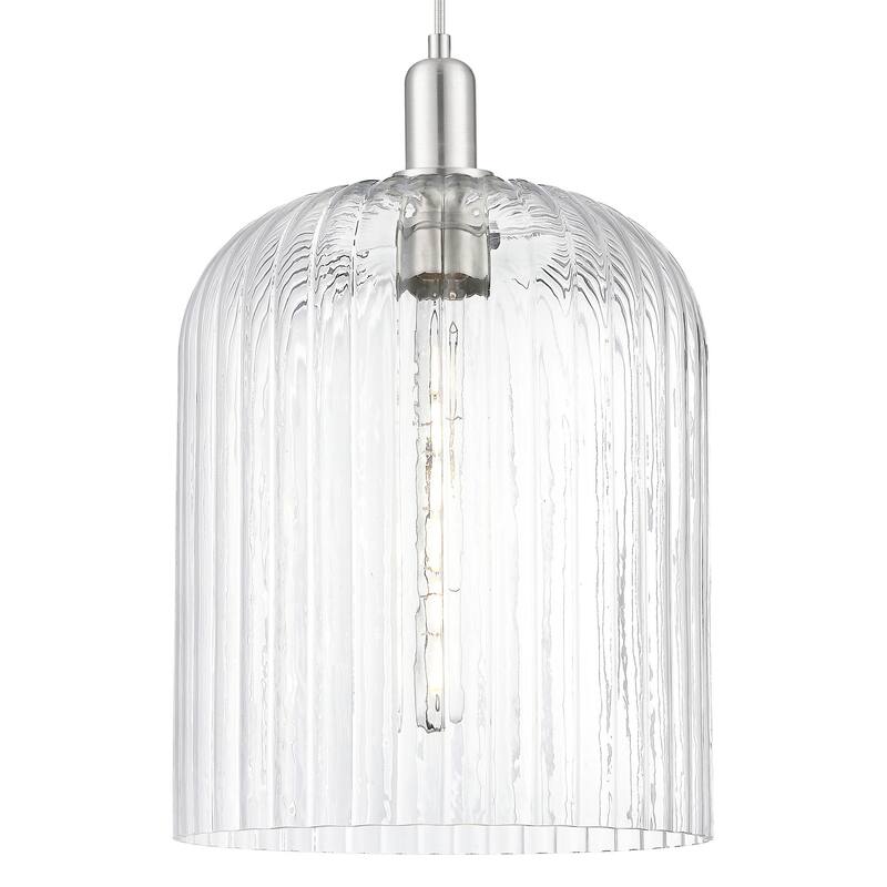 Innovations Lighting 716-1P-G559-12CL Bridal Veil 12" Wide Cord Hung - Brushed Satin Nickel