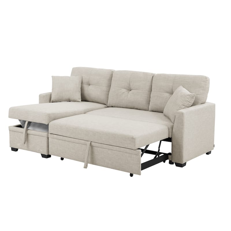 Modular Storage Sleeper Sofa - 54" D x 83" W x 35" H