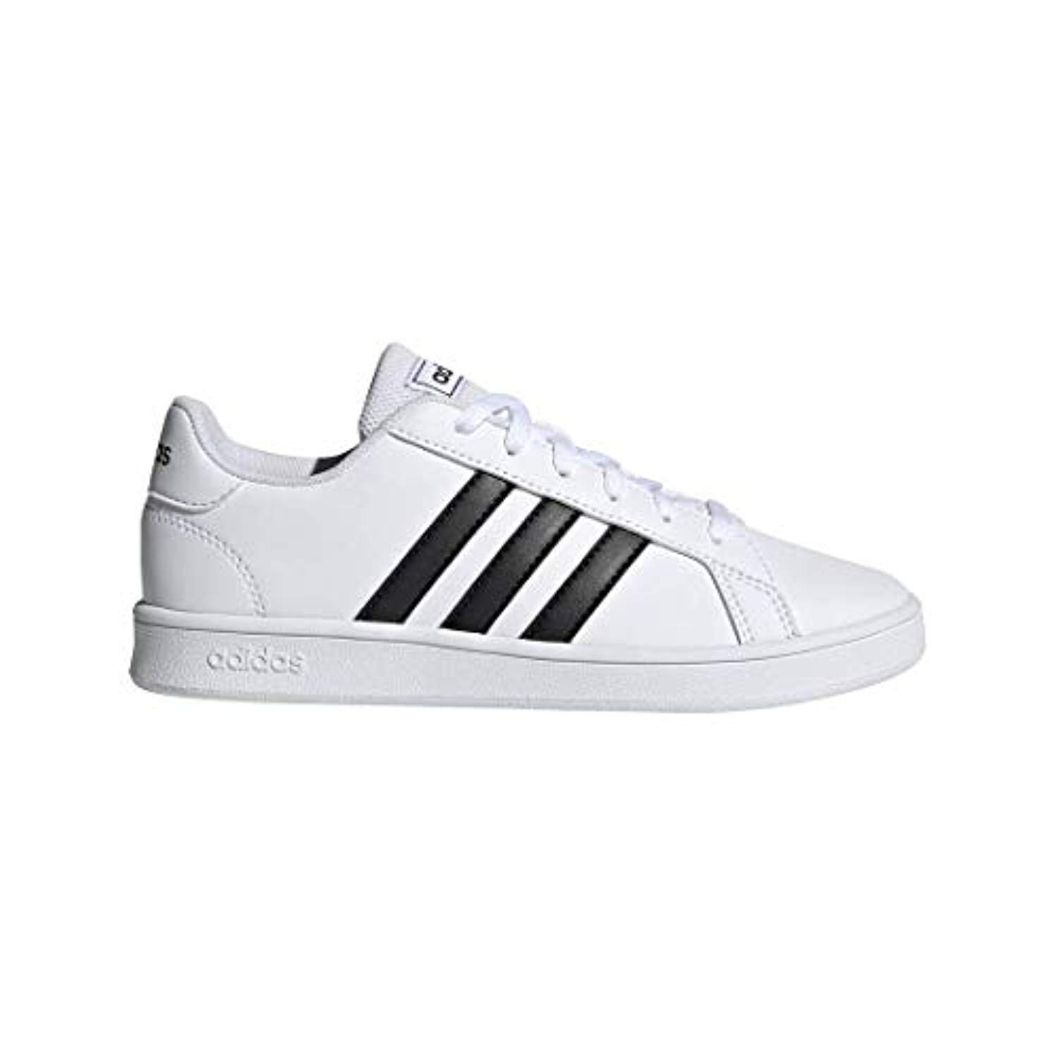 Adidas Unisex Grand Court Sneaker, Black/White, 2 M Us Little Kid Size - 2  Little Kid - Overstock - 28942128
