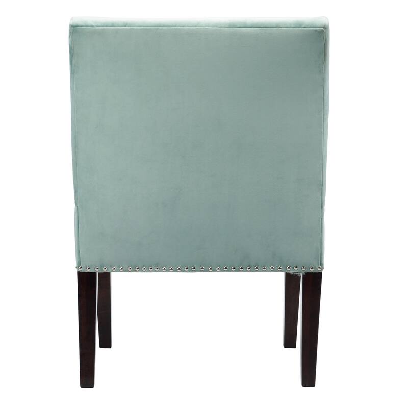 Samantha Indoor Living Room Velvet Slipper Chair by Sole Designs