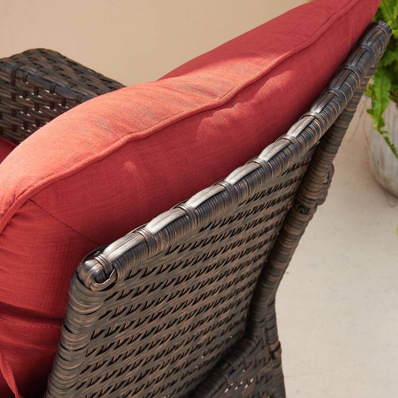 Gymojoy Outdoor Dining Chair with Deep Seating and Cushion