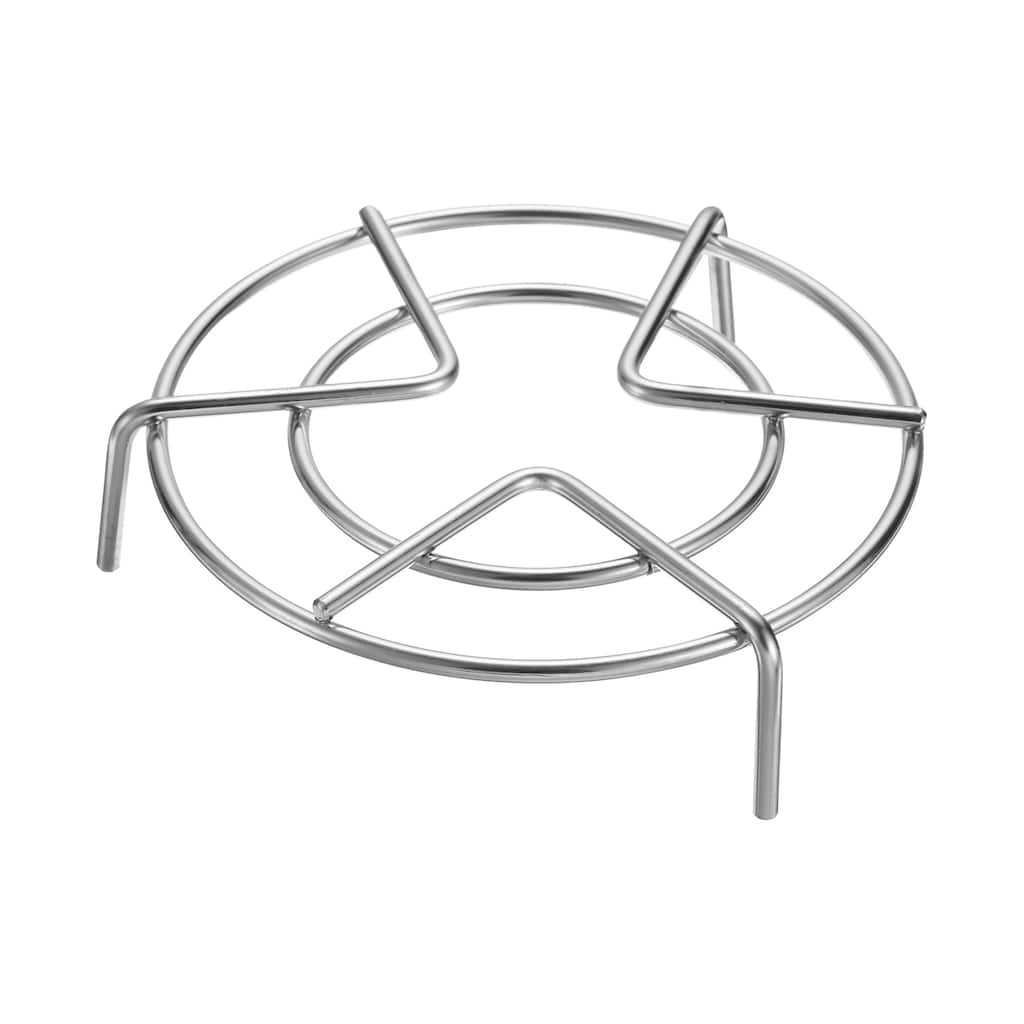 Steam Rack 5.5" Dia Metal Trivets for Cooker Silver (1.2" Tall)