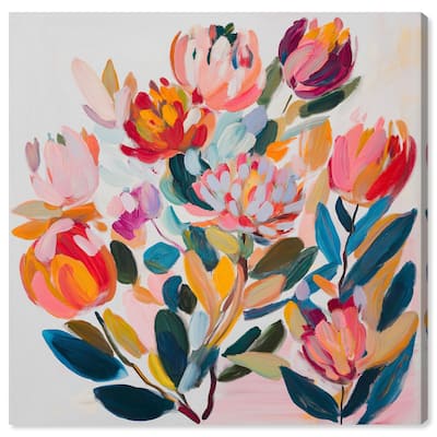 Contemporary Flora II Canvas by Art Remedy, Gallery Wrapped
