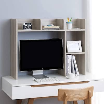 Classic Dorm Desk Bookshelf - Natural by DormCo