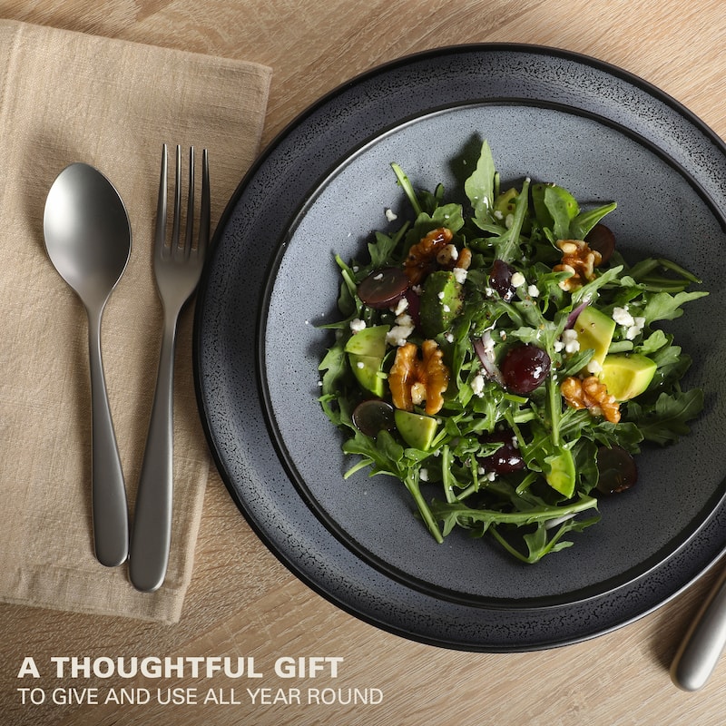 Gibson Elite Tribeca Loft 16-Piece Dinnerware Set - Modern Rustic Tableware for 4, Dishwasher & Microwave Safe