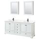 Option White / Giotto Quartz Top / Matte Black Hardware