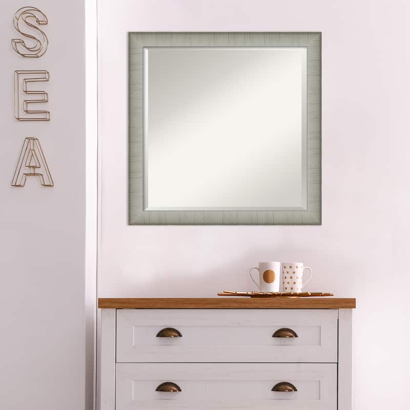Beveled Bathroom Wall Mirror - Elegant Frame