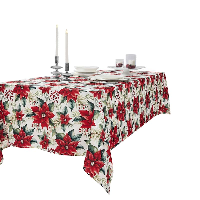 Avanti Linens Poinsettia 60" x 84" Tablecloth