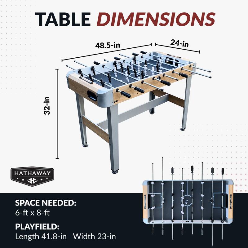 Hathaway Amherst 48-in Foosball Table