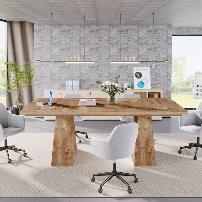 63 Inches Farmhouse Kitchen Dining Table for 4-6