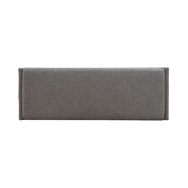 Space Savers Upholstered Dining Room Bench with Gray Linen - Width 47" x Depth 17" x Height 19"