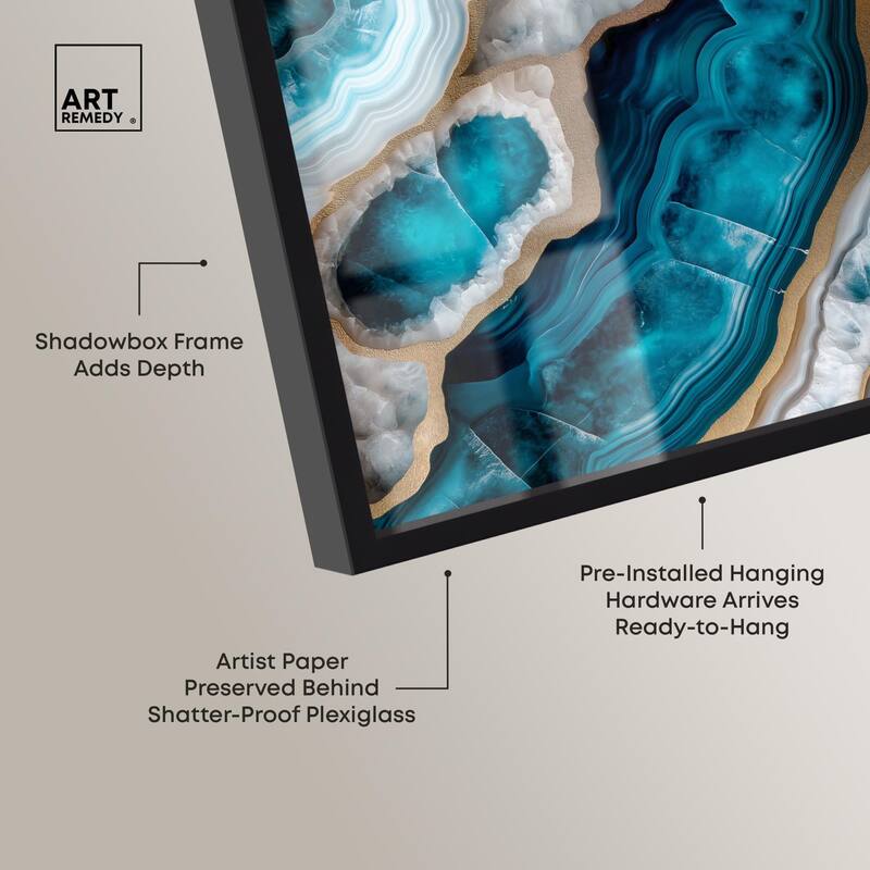 Opaline Undulation Shadowbox by Art Remedy