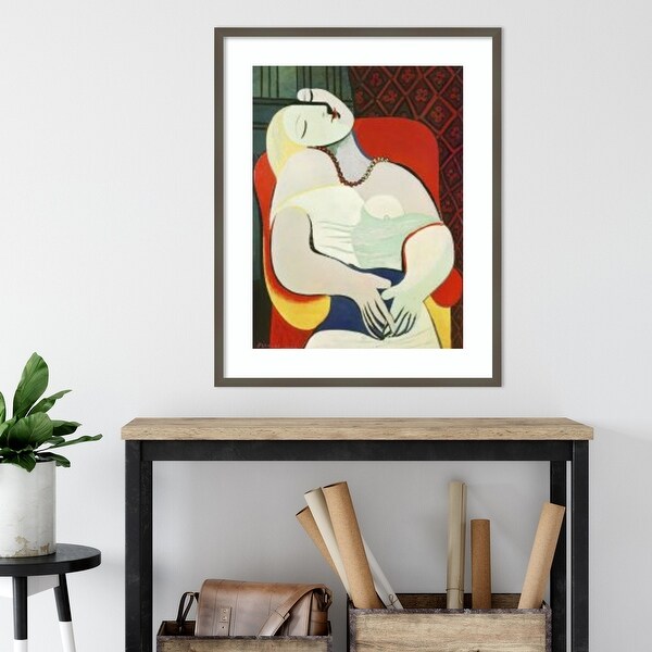 The Dream 1932 by Pablo Picasso Framed Wall Art Print - Bed Bath