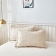 preview thumbnail 6 of 39, MarCielo 2-Piece 100% Cotton Embroidered Quilted Pillow Shams Natural Beige - King