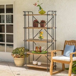 Shop Yorktown Industrial 4 Shelf Firwood Bookcase by ...