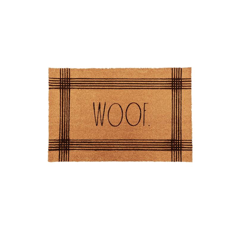 Rae Dunn Eviromentally Friendly Pet Themed Coir Welcome Mat - 24" x 36"