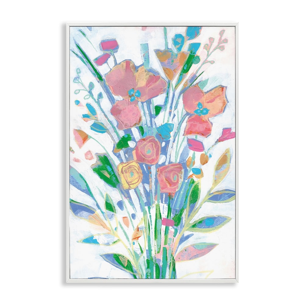 Stupell Pastel Joyful Bouquet Framed Giclee Art Design By Stephanie Fielden