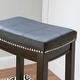preview thumbnail 2 of 19, Linon Willamette Backless Barstool with Faux Leather Seat (Set of 2)