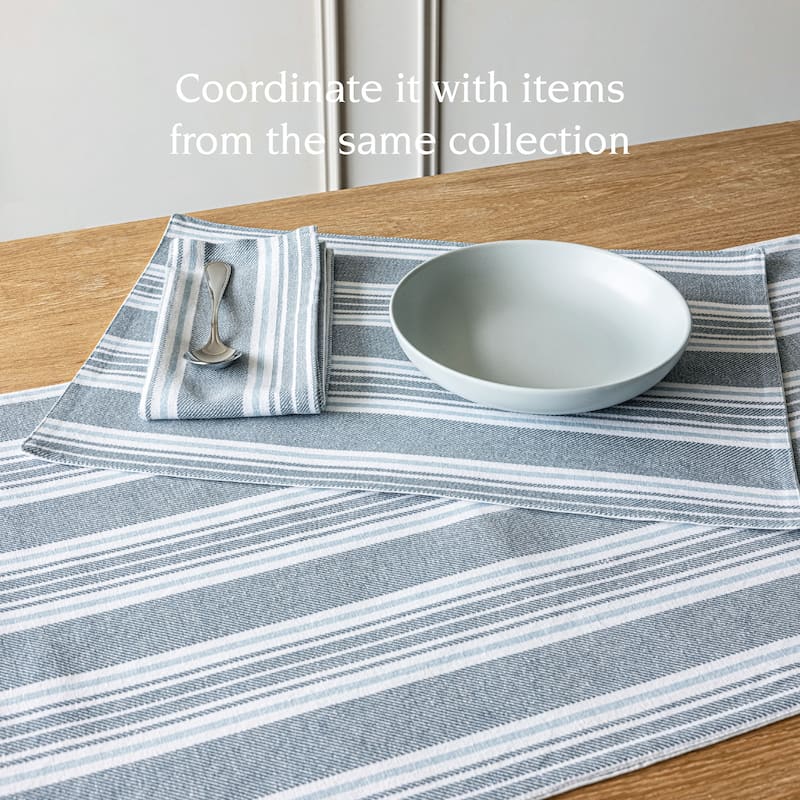 over&back 100% Cotton Woven Placemats - Machine Washable - Set of 4