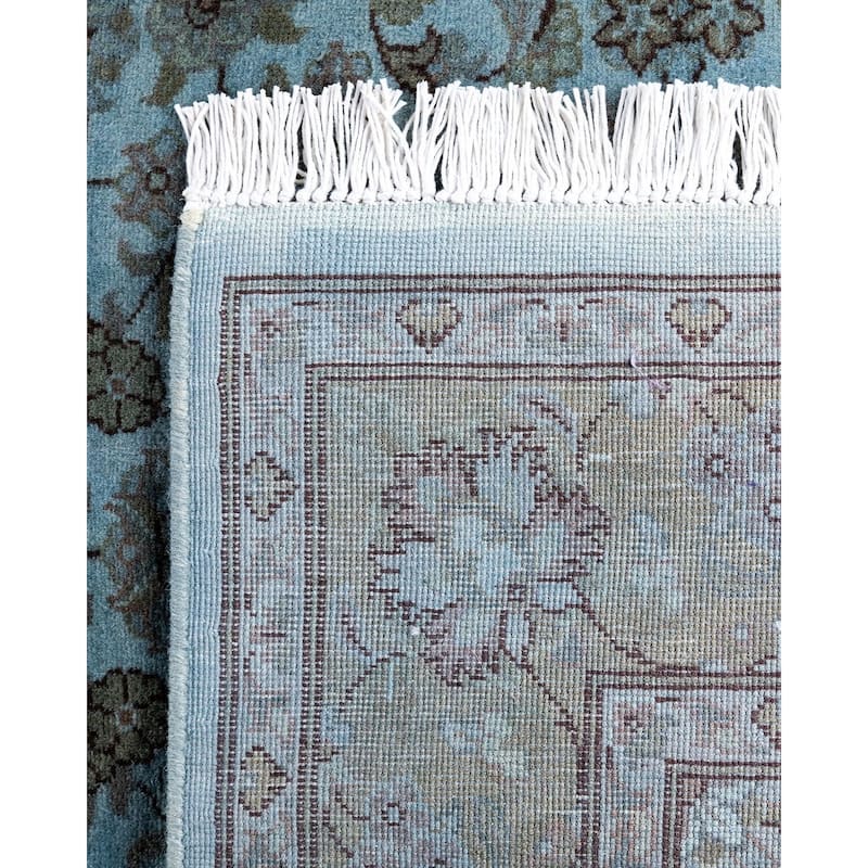 Overdyed, One-of-a-Kind Hand-Knotted Area Rug - Gray - 3' 2" x 5' 2"