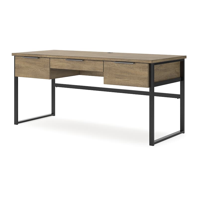 Signature Design by Ashley Montia Light Brown 67" Home Office Desk