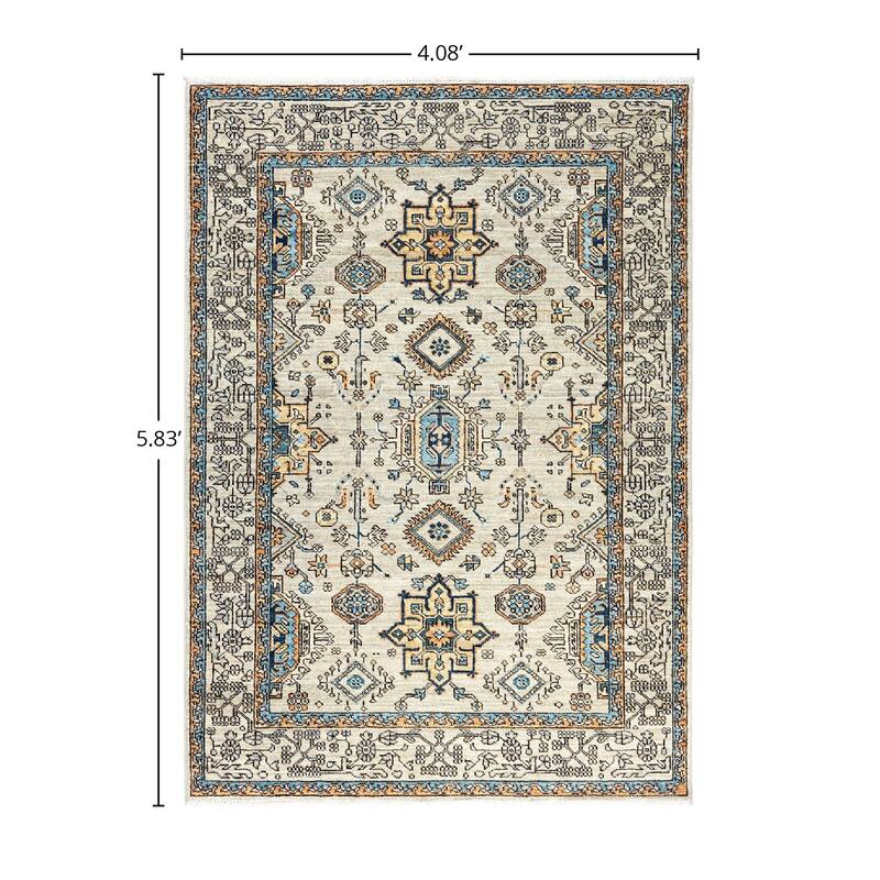Serapi, One-of-a-Kind Hand-Knotted Area Rug - 4' 1" x 5' 10"