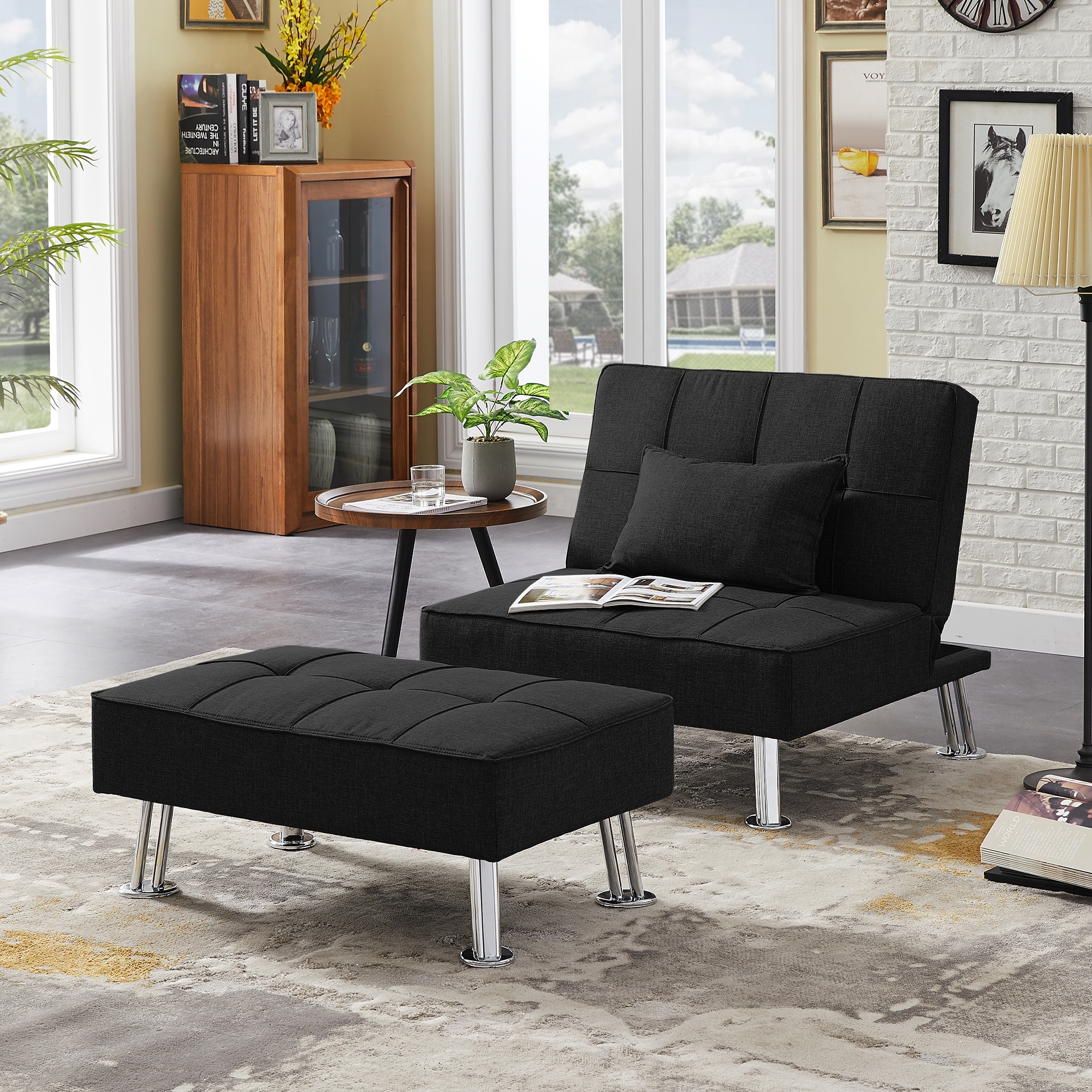 Futon couch 2025 and chair sets