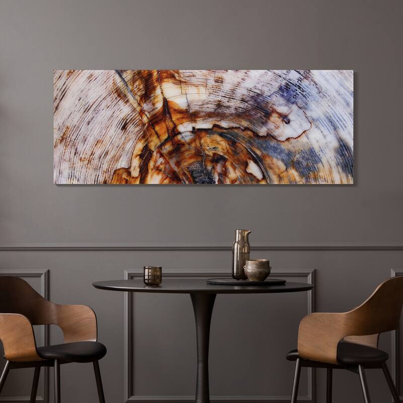 "Impact A" Frameless Free Floating Tempered Glass Panel Graphic Wall Art