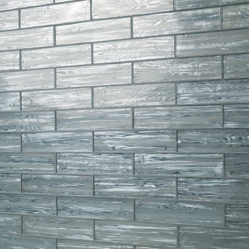 Ackland AKM-G-3X12TLG-CA 12" x 12" Glass Solid Wall Tile - Glossy - Elaris