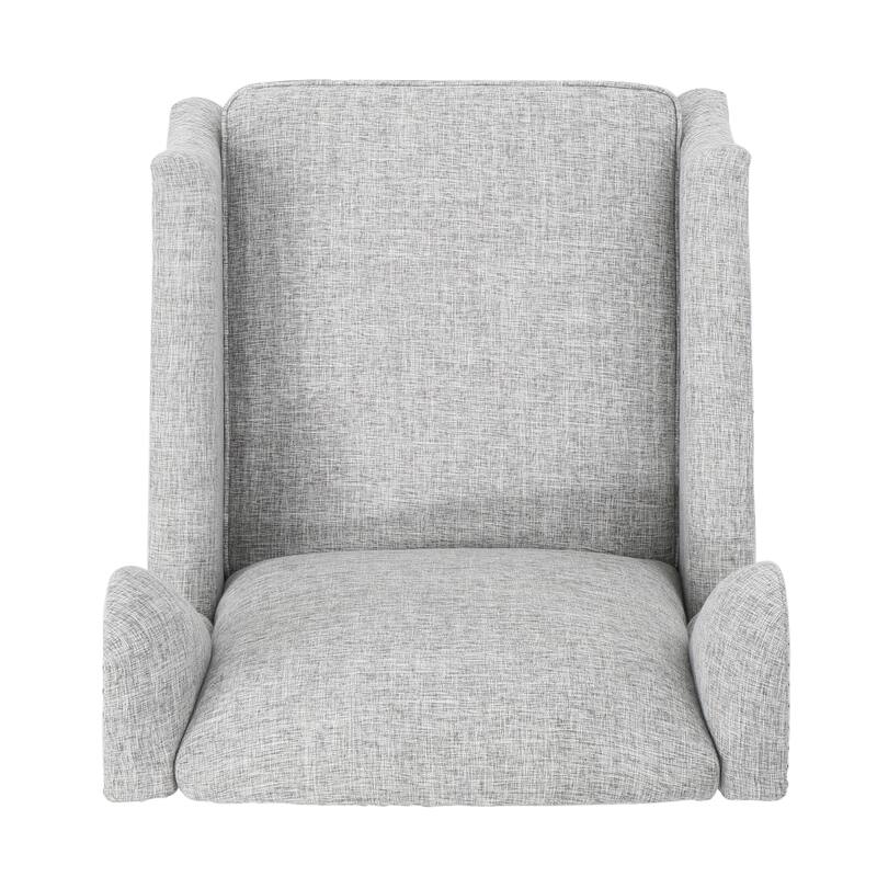 Contemporary Modern Recliner, Tufted Push-back Recliner